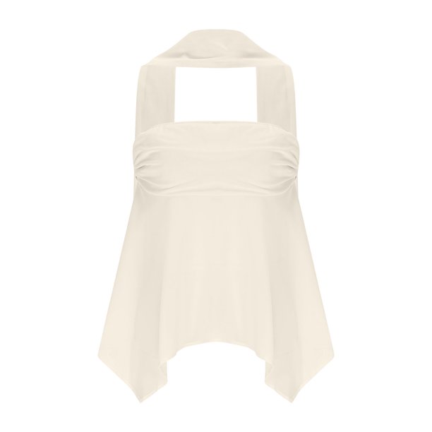mfyjkho Camisetas Sin Mangas Para Hombre, Blusa Informal De Gasa Con Lazo De Malla De Color Liso Para Mujer Vestidos Maxi Para Mujer M