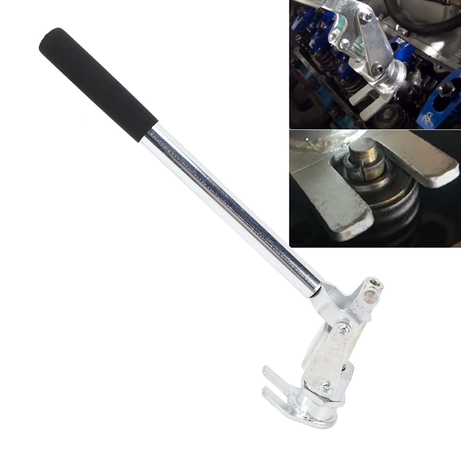 Yajisi Stud Mount Valve Spring Compressor 66784 Stainless Steel Engine Valve Spring Removal Installer Tool Fits 3/8in 7/16in Rocker Studs Auto Specialty Hand Tool 12.60 inches / 32.0 cm