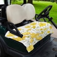 thumbnail image 2 of Golf Cart Seat Covers for 2 Seater,Yellow Daisy Microfiber Cart Seat Towel Blanket,Spring Floral Summer Botanical Watercolor Absorbent Breathable NonSlip Bench Seats Protector for Golf Course 51"x31", 2 of 9