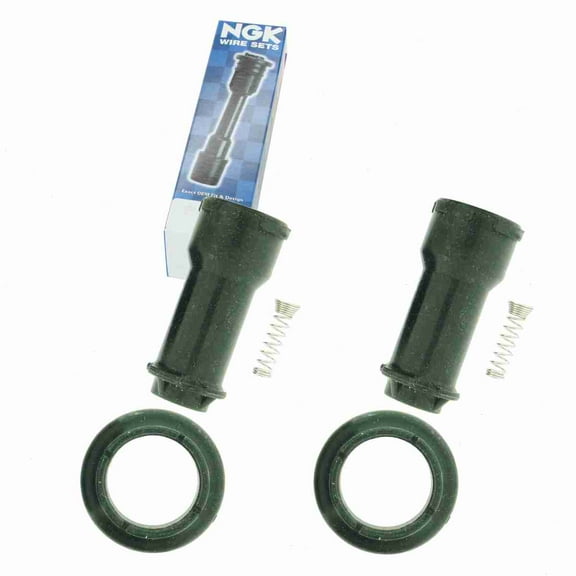 2 pc NGK 58987 Ignition Coil Boots for 186043 186045 671-6305 671-6313 702516 SPB198 SPP135E Direct Spark Plug Wire Fits select: 2007-2009 HYUNDAI SANTA FE, 2006 KIA OPTIMA