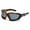Orange Top, variant on Large Padded Foam Wind Resistant Clear Sunglasses Motorcycle Riding Glasses