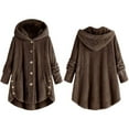 thumbnail image 2 of Women's Faux Fur Coat Fuzzy Overcoat Warm Jacket Long Sleeve Winter Outwear Pockets Coat, 2 of 7