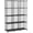 Black, variant on 12-Cube Storage Organizer, Metal Wire Cube Shelving Unit, 11.8" L x 11.8" W x 11.8" H, Modular Grid Bookshelf for Closet, Bedroom, Office, White