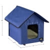 thumbnail image 6 of PETMAKER Heated Cat House with Heating Pad and Sherpa Cover (Blue), 6 of 10