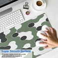 thumbnail image 4 of Green, White and Black Camouflage&nbsp;desk Mouse Padwaterproof,rubber+multispandexnon Slip the Camouflage Seriesgaming Mouse PadDesk Pad for Office Home Game 31.5x15.7inches, 4 of 7