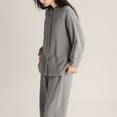 thumbnail image 5 of Perfectbot Womens Cotton Pajamas Set Lightweight Loose Fit Sleepwear Comfy Casual Lounge Set Two Piece, 5 of 6