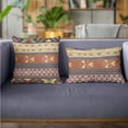 thumbnail image 3 of Plutus 22" x 22" Unique Lanes Border Luxury Throw Pillow in Multi-Color, 3 of 9