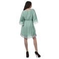 thumbnail image 4 of Moomaya Cover Womens Summer Dresses Plus Size Kimono Sexy Printed Mini Dress, 4 of 6