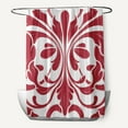 thumbnail image 1 of Simply Daisy 70" W x 73" H British Colonial Geometric Print Polyester Shower Curtain, Red, 1 of 3