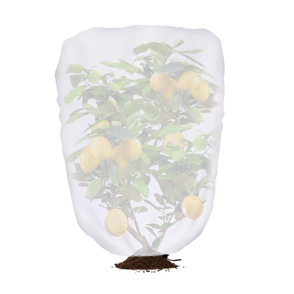 Ebaokuup Garden Plant Shade Cover, 3.3 ft x 2.6 ft White Non-Woven Sunshade Cloth for Fruit Trees