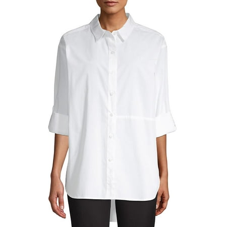 Splendid Scoop Neck Tunic Top - Oversize Cotton Tunic