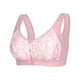 thumbnail image 2 of Gibobby Brasier con Cierre Frontal Push Up Ropa interior de mujer Hebilla frontal Ropa interior bordada Sujetador dee algodón recogido sin sujetador de anillo de(Rosa,42), 2 of 5