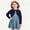 Navy, variant on Girls Knitted Cardigan Sweater Shawl Collar Short Top Outerwear for Autumn Season Comfortable Soft Casual Wear