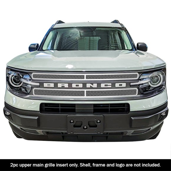 Stainless Steel Main Upper Mesh Grille 2021-2025 Ford Bronco Sport