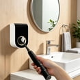 thumbnail image 7 of Wall Mounted Automatic Toothpaste Dispenser with No-Drill Design, Bathroom Accessory Storage Rack, Easy Install Squeezer Holder for Home Bathroom Organization and Washroom Decor, Black, 7 of 7