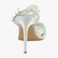 thumbnail image 4 of Naturalizer Cariad Women's Heels Silk White Size 10.5 M, 4 of 8