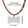 thumbnail image 2 of Seyotauo Personalized Engraved Dog ID Tag with Stainless Steel Pendant, Waterproof Pet Name Plate for Collar, for Outdoor Adventures and Daily Walks, 2 of 6