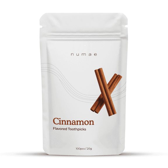 Cinnamon Flavored Toothpicks by Numae  (100 Count) Sugar Free, Zero Calorie, Gluten Free, Keto Friendly, Vegan