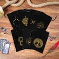 thumbnail image 6 of 1pc 14x22cm Black Velvet Moon Phase Tarots Cards Storage Bag Jewelry Pouch Travel Cosmetic Gift Bag Hand bag Coin Dice bag G Large 14x22cm, 6 of 6