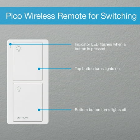 Lutron - Caseta Smart Switch Kit with Remote 3-Way (2 Points of Control) - White