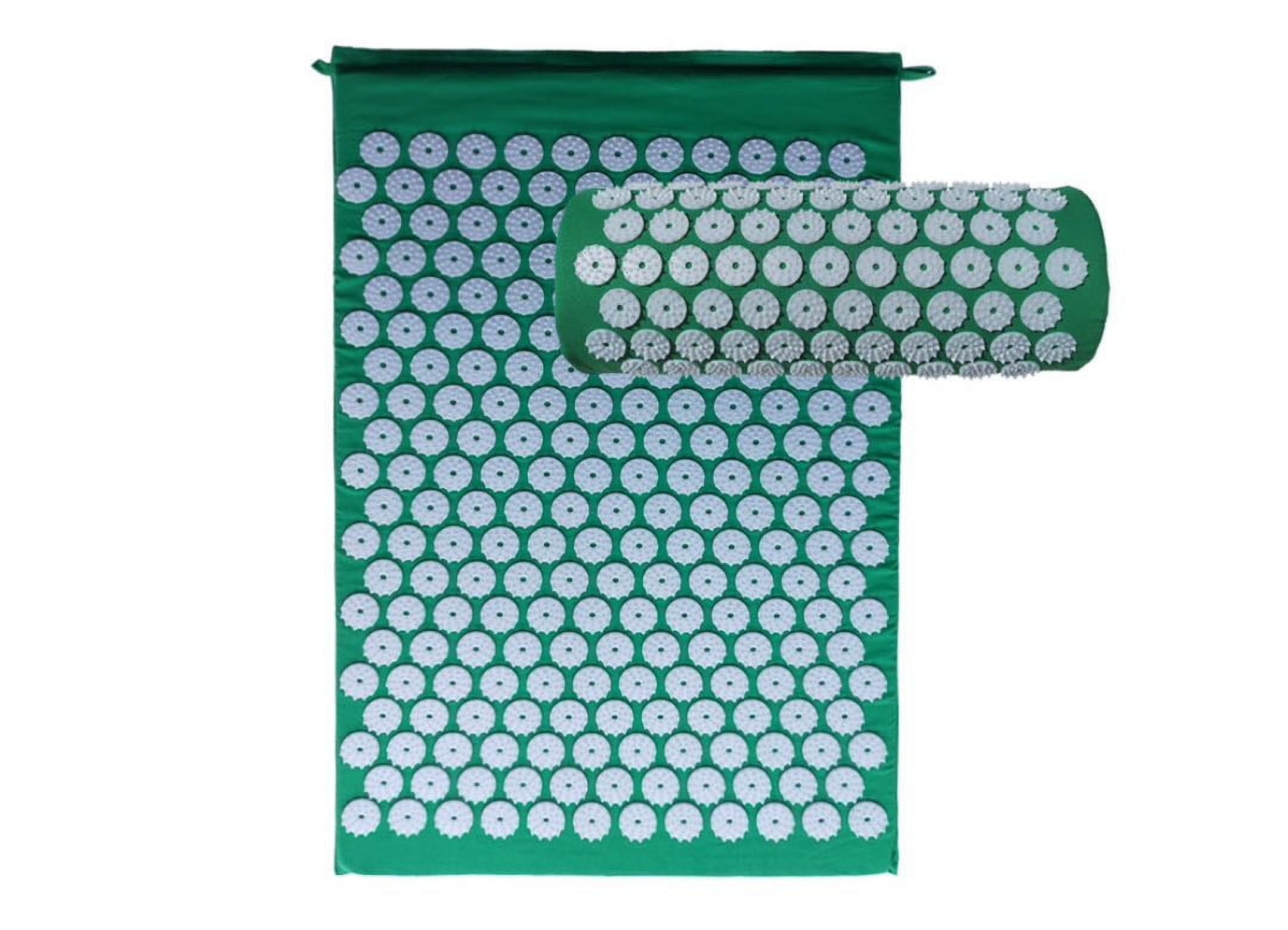 Innotech Sc Acupressure Mat and Pillow Set for Back/Neck Pain Relief and Muscle Relaxation with carrying bag