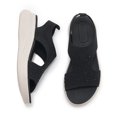 thumbnail image 6 of LOVZFMLL Women's Sandals Fashion Rhinestone Glitter Comfort Walking Hiking Wedge Sandals with Arch Support Summer Casual Outdoor Footwear Black 7.5, 6 of 9
