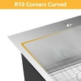 thumbnail image 6 of VINGLI 30 Inch Top Mount Kitchen Sink Drop-in, Workstation Sink, 304 Stainless Steel Single Bowl Kitchen Sink with Sink Protector, 18 Gauge Kitchen Sink for RV, Travel Trailer, Garage, 30x22x9, 6 of 10
