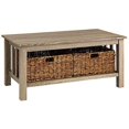 thumbnail image 2 of Walker Edison Mission Table Basse de Stockage avec des Paniers - Bois Flotté, 2 of 2