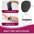 thumbnail image 5 of Bukihome Ball of Foot Cushion Pads for High Heels, 4 Pairs Foam Metatarsal Pads for Pain Relief, Non Slip Invisible Inserts for Flats & Dress Shoes,Black, 5 of 7