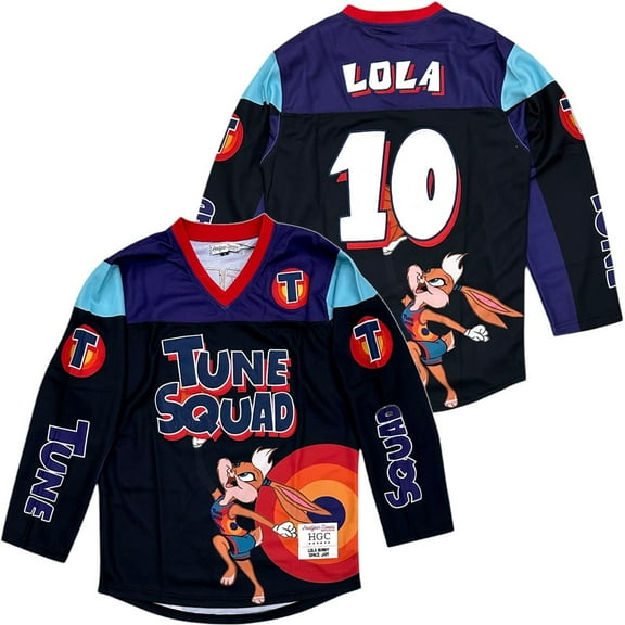 Tune Squad Lola Bunny Men's Headgear Classics Premium Embroidered Hockey (Small, Black)