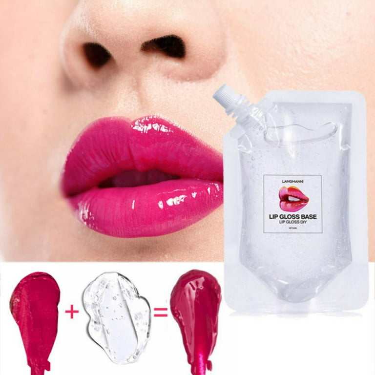 Buy New Clear Lip Gloss Base Oil Non-Stick DIY Lip Stick Raw Material Gel  for Lip Gloss Lipgloss Base Handmade Liquid Lipsticks Lip Glaze Tools  Online at desertcartINDIA