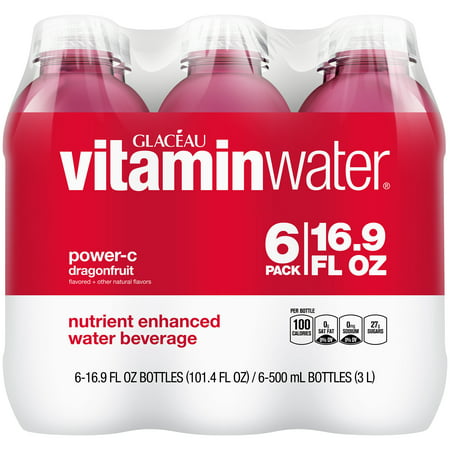 (24 Bottles) Vitaminwater, Power-C, 16.9 Fl Oz, 6