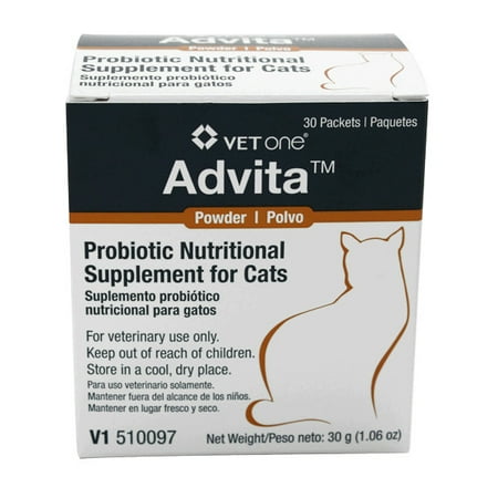 Advita Probiotic Nutritional Supplement for Cats - 30 (Best Probiotics For Cats)