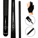 thumbnail image 1 of Taco de Billar Desarmable Diversiones Bago Maple Negro con Plateado, 1 of 4
