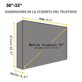 thumbnail image 2 of Protector De Pantalla Para Televisores Exteriores, 30-32 Negro, 2 of 5