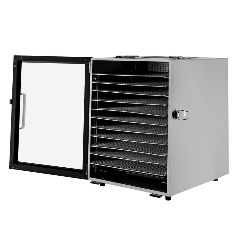 MIDUO 12 Trays 800W Commercial Food Dehydrator Stainless Steel Fruit Beef Meat  Dryer Machine 