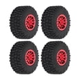 thumbnail image 3 of 4 PCS RC Ruedas y neumáticos de aleación de aluminio para TRAXXAS 1/18 TRX4M Coche de control remoto Rojo YUNYI BRAND  Deportes, 3 of 8