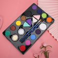 thumbnail image 3 of 14 Colors Face Body Paint Pigment Set Halloween Makeup Cosplay Painting Tool Set, 3 of 5