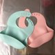 thumbnail image 3 of Baby Bib Silicone Saliva Towel for Baby Pink Wash Free Meal Bib, 3 of 3