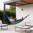 thumbnail image 6 of Ohmyroo Canvas Solo Hammock 74.80 Inch Widened Breathable Outdoor Swing Journey Kit Backyard Travel, 6 of 6