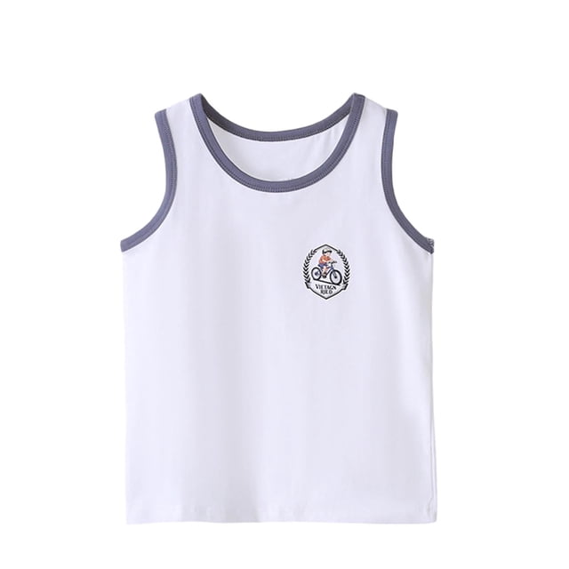 Débardeur pour Filles, Camisole Sans Manches Respirante Type Nuage, Col Rond pour Tenue Décontractée d'Été