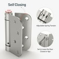 4 Inch Self Closing Door Hinge with 5/8'' Radius Corners, UL Listed