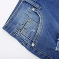 thumbnail image 6 of Alllist Solid Ladies Shorts Blue Short Mid Jean Skorts for Woman, 6 of 7