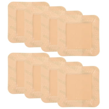 CYLINDSOME 8Pcs Silicone Foams Dressing Patches Wound Dressing Stickers Self-adhesive Wound Bandages