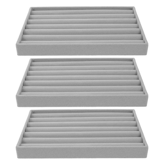 HOOWIFFY Rings Display Tray Sponge Display Jewelry Owners Home Use 3Pcs