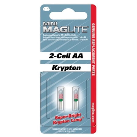 Mag Maglite Aa & Aaa Replacement Lamps 2 Pe