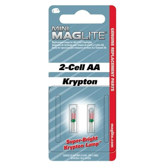 Mag Maglite Aa & Aaa Replacement Lamps 2 Pe