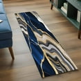 thumbnail image 5 of Blue Marble Kitchen Runner Rug 2x6 Washable Runners for Hallway Non Slip Grey Gold Texture Vintage Farmhouse Art Large Area Rug Indoor Floor Carpet for Bathroom Laundry Entryway Bedroom Living Room, 5 of 8