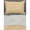 thumbnail image 3 of Vintage Comforter & Sham Bedding Set, Old Fashioned Pattern with Shabby White Polka Dots Classic Retro Design Print, 3 pcs Duvet Set Microfiber Filling Quilt, 5 Sizes, Orange White, by Ambesonne, 3 of 4