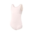 thumbnail image 4 of Xdegoge Kids Girls Sleeveless Ballet Dance Leotards Color Block Gymnastics Bodysuit Breathable Stretchy Dancewear Athletic Outfit Workout Active Playwear Tops For Children, 4 of 6